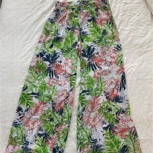ZAC & RACHEL multicolor palm tree flowy pants